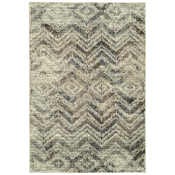 Kaleen Memphis Chocolate 5 ft. 3 in. x 7 ft. 6 in. Area Rug