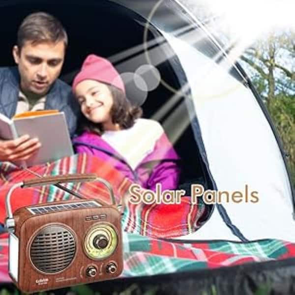 Lukyamzn Portable AM FM Shortwave, Vintage Radio Bluetooth
