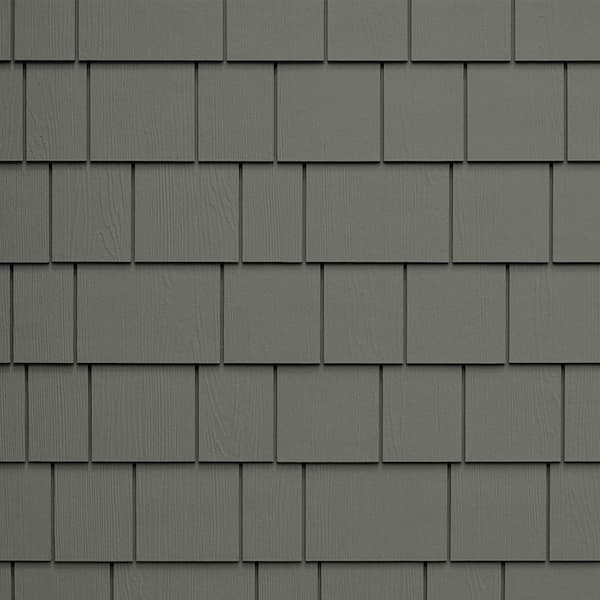 James Hardie Magnolia Home Hardie Shingle HZ5 15.25 in. x 48 in. Fiber Cement Straight Edge Slate Steps