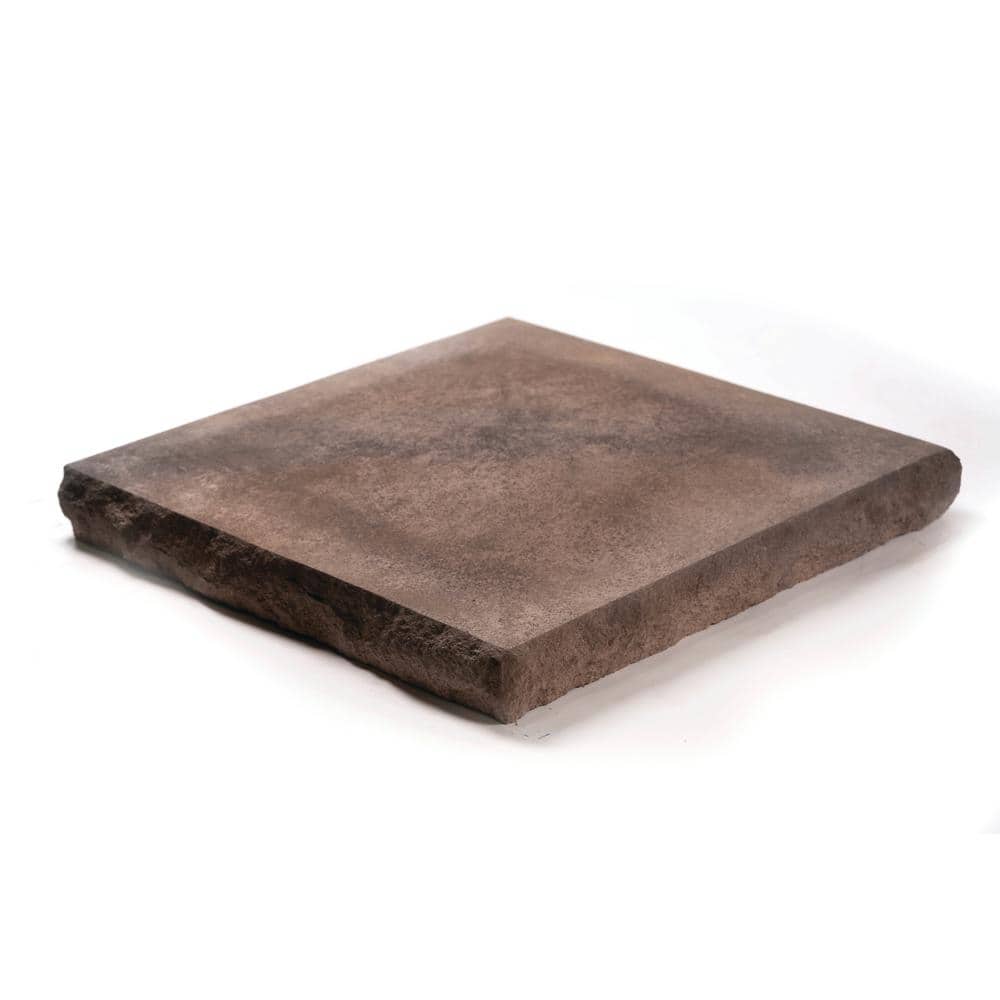 ClipStone Walnut Peaked Solid Column CapStone 18 in. x 18 in. CSS.413.