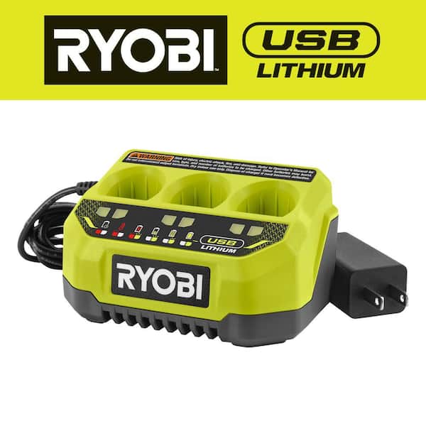 Slagter Borger Stjerne RYOBI USB Lithium 3-Port Charger FVCH01 - The Home Depot