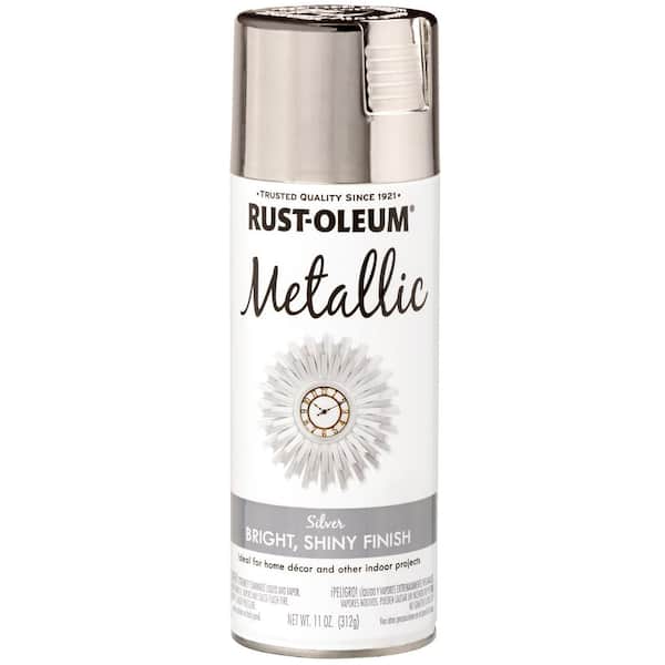 Rust-Oleum 7271830-6PK Stops Rust Metallic Spray Paint, 11 oz, Silver, 6  Pack