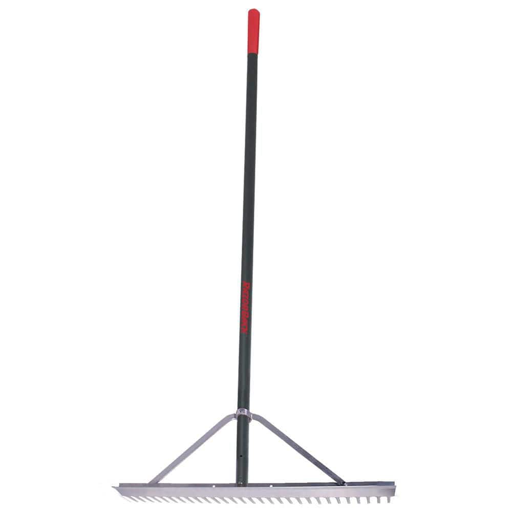 Rake With Razor Razor-Back 30 in. Aluminum Landscape Rake 63137 - The Home Depot