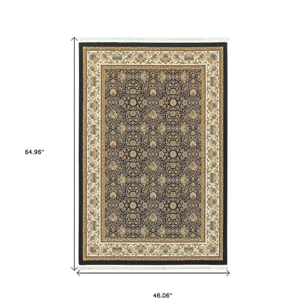 2 X 8 Gray Medallion Washable Area Rug Runner Rug