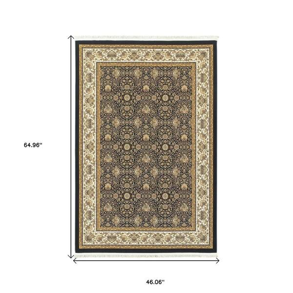 2 X 8 Gray Medallion Washable Area Rug Runner Rug