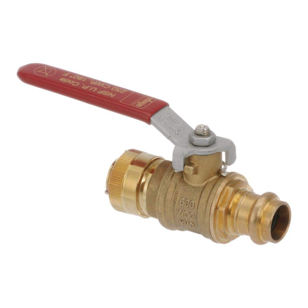 Viega ProPress 1/2 in. Press x 3/4 in. Hose Zero-Lead Bronze and Brass ...