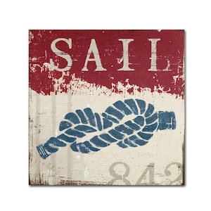 24 in. x 24 in. "Nautical III Red" by Wellington Studio Printed Canvas Wall Art