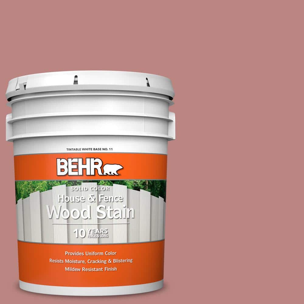 5 gal. #S150-4 Red Clover Solid Color House and Fence Exterior Wood Stain