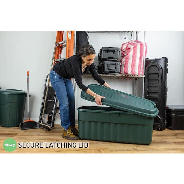 ECOSOLUTION 54 Gal. Storage Containers with Lids, Eco Green