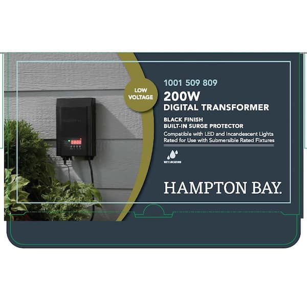 Hampton Bay Low-Voltage 200-Watt Landscape Transformer (Single