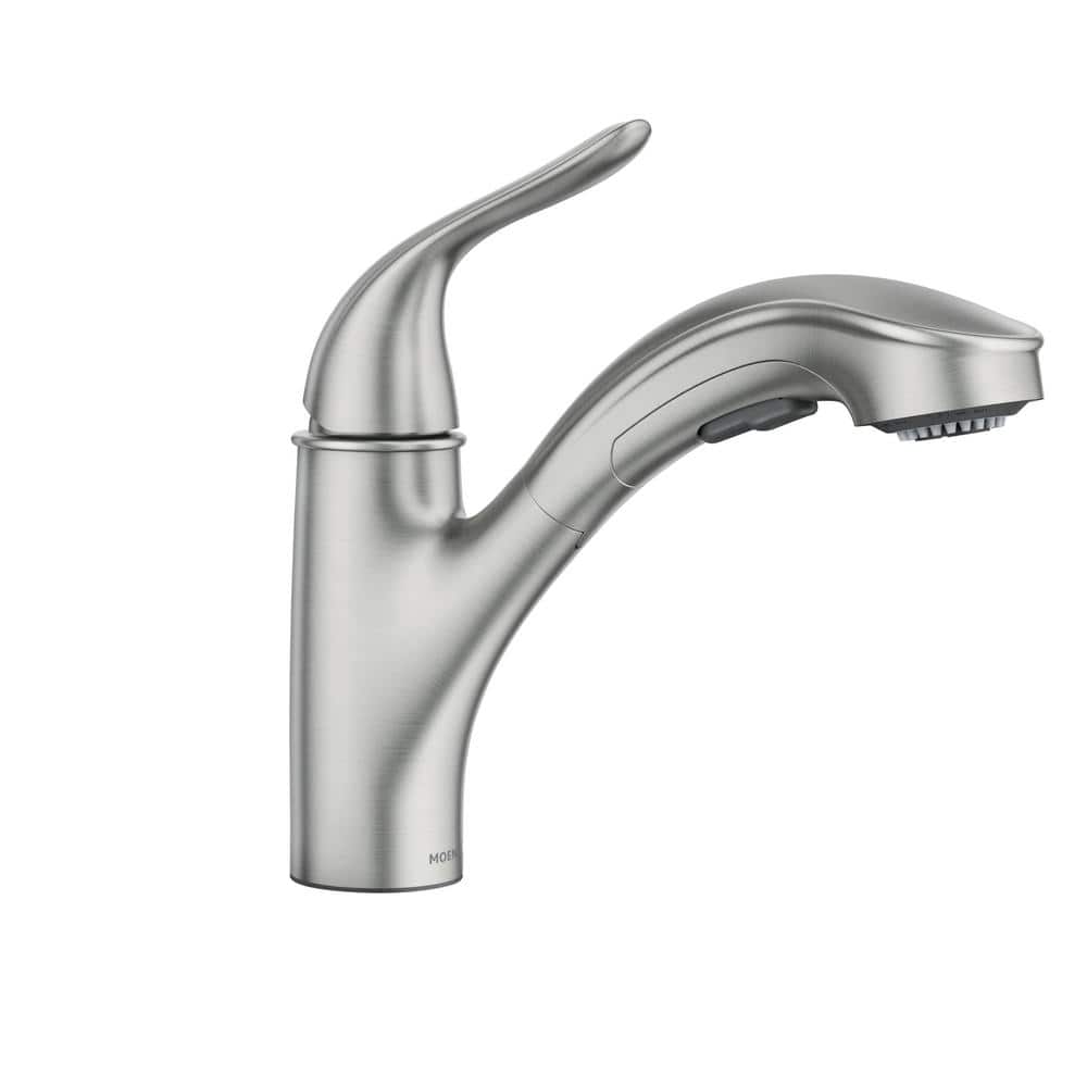 Spot Resist Stainless Single-Handle Pull-Out Kitchen Faucet