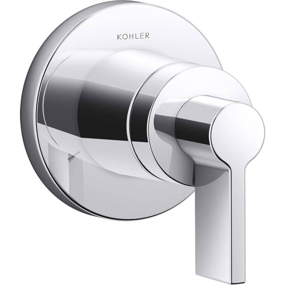 Polished Chrome Modern Lever Handle Valve Trim