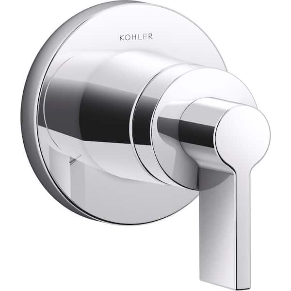 KOHLER Components 1-Handle Transfer Valve Trim with Lever Handle in Polished Chrome (Valve Not Included)