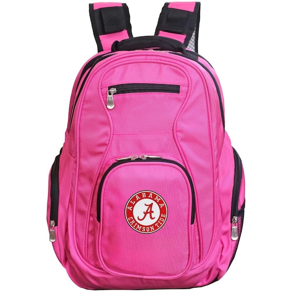 Denco NCAA Alabama Crimson Tide 19 in. Pink Backpack Laptop CLALL704 ...