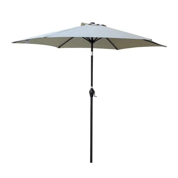 Boosicavelly 9 ft. x 9 ft. Outdoor Patio Frozen Dew Umbrella with Crank and Tilt
