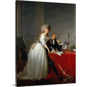 "Antoine-Laurent Lavoisier and His Wife Marie-Anne-Pierrette Paulze" by Jacques Louis David Canvas Wall Art