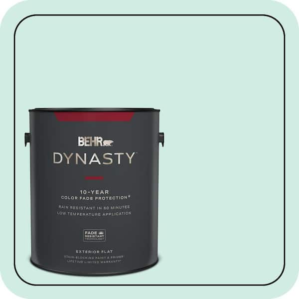 BEHR DYNASTY 1 gal. Home Decorators Collection #HDC-MD-19 Soft Mint Flat Exterior Stain-Blocking Paint & Primer
