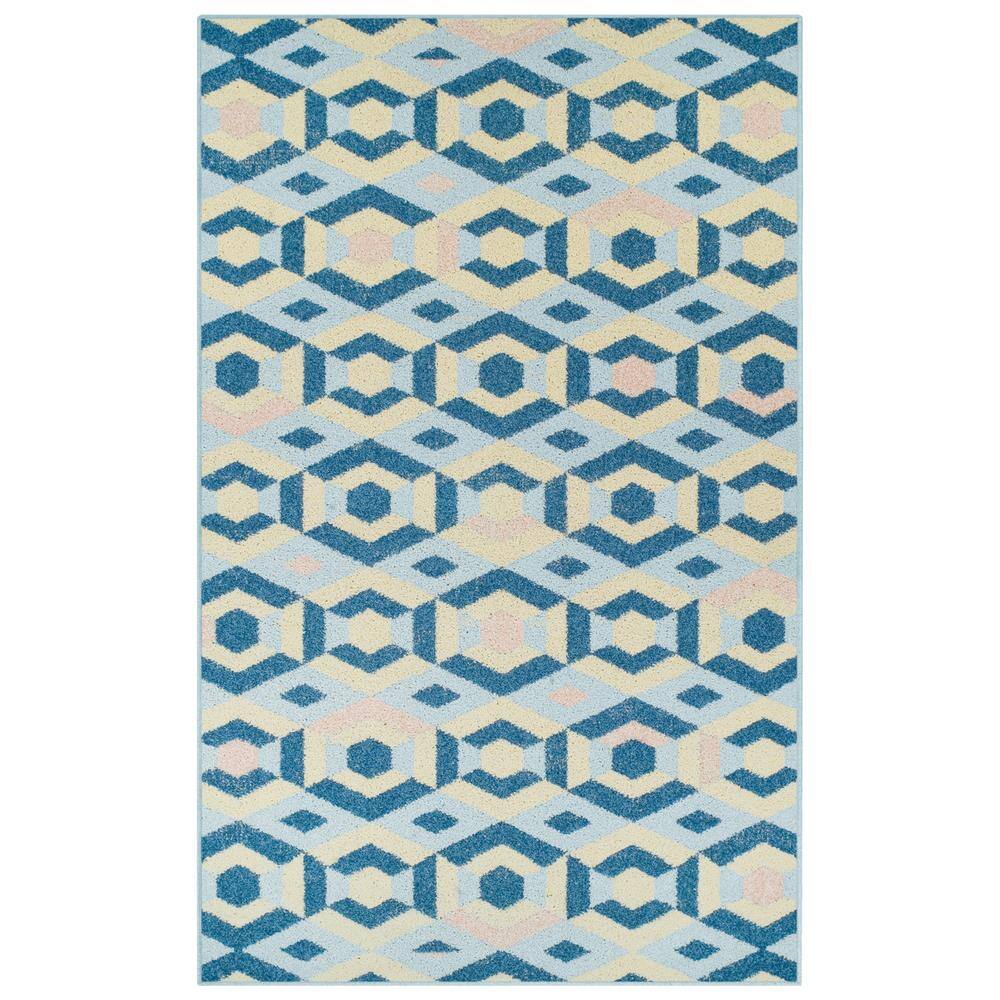 SUPERIOR Polygon Gray 8 ft. x 10 ft. Transitional Geometric Polypropylene Area Rug 8X10RUG