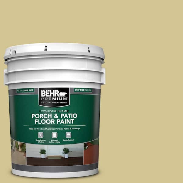 BEHR PREMIUM 5 gal. #M310-4 Almondine Low-Lustre Enamel Interior/Exterior Porch and Patio Floor Paint