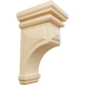 4 in. x 8 in. x 4-3/4 in. Maple Small Woodruff Wood Corbel