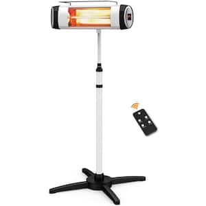 1500-Watt Carbon Infrared Electric Outdoor Free Standing Patio Heater with Remote Control
