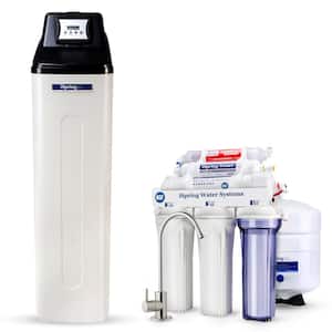 Whole House Water Softener (45,000 Grains) and Under Sink Reverse Osmosis Water Filter System with Alkaline Filter
