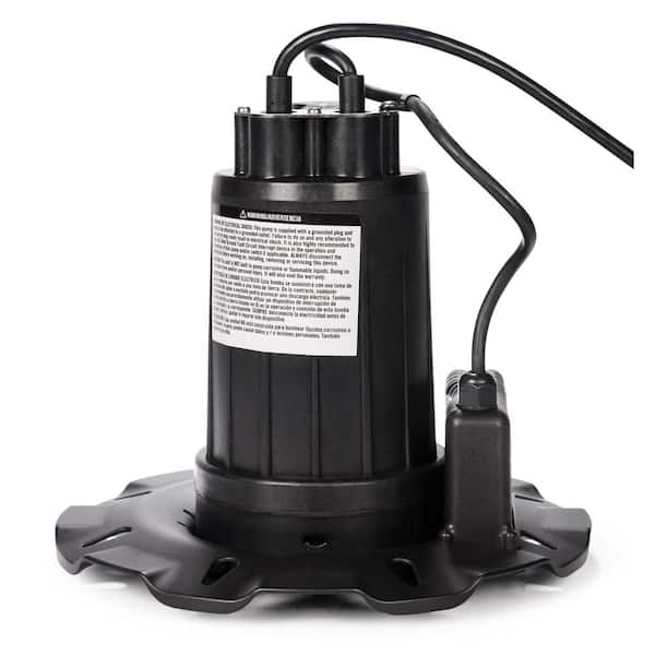 Black+decker 350 GPH Fully Submersible Automatic Winter Swimming Pool Cover Pump