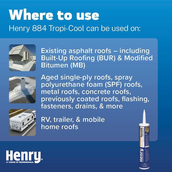 884 Tropi-Cool 100% Silicone Roof Sealant Caulk 10.1 fl. oz. 884 Tropi-Cool 100% Silicone Roof Sealant Caulk 10.1 fl. oz.