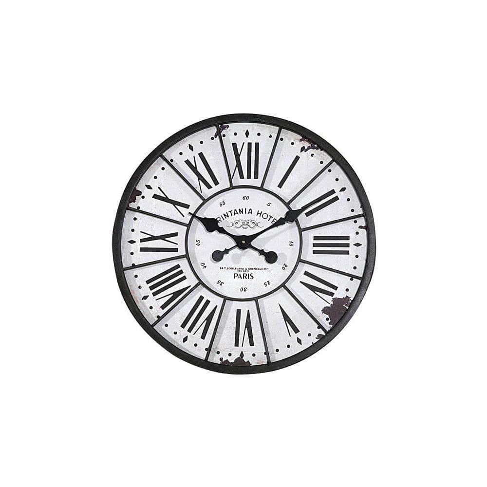 Storied Home Southampton Round Wall Clock DE1176 The Home Depot