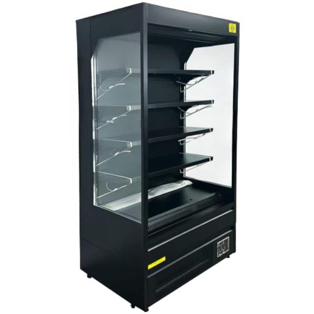 40 in. 24.3 Cu. Ft. Auto/Cycle Defrost Commercial NSF Vertical Open Air Display Merchandisers EF45 in Black