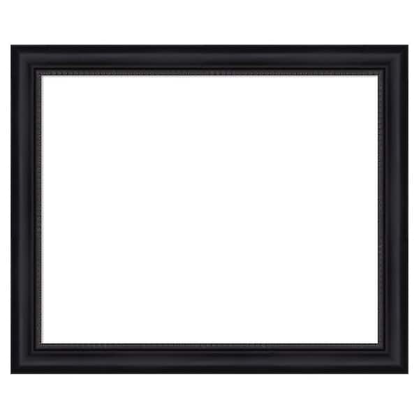 Amanti Art Astor Black 35 in. x 29 in. Polystyrene Framed Dry Erase Magnetic Memo Board
