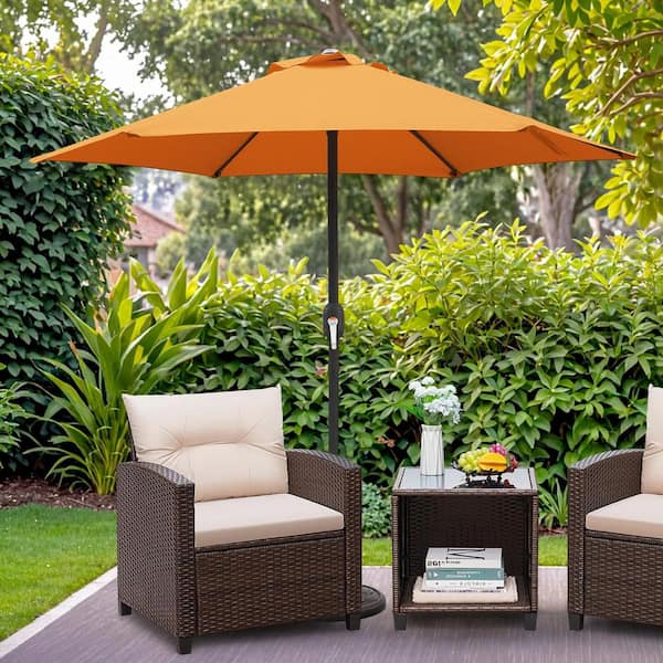 commercial patio tables with umbrella Latitude Run Outdoor Furniture 8-Person Coated Heavy-Duty Picnic Table  with Umbrella Hole, Commercial-Grade Patio Dining Table & Reviews