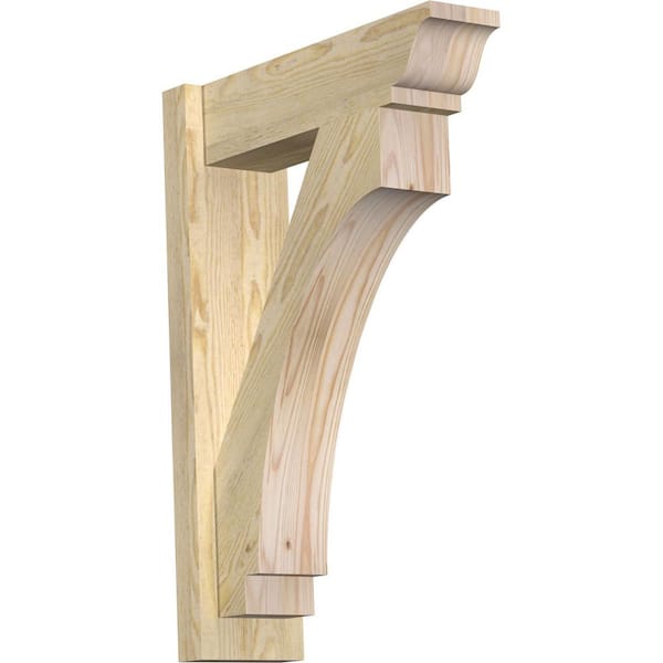 Ekena Millwork 6 in. x 28 in. x 20 in. Douglas Fir Imperial Traditional Rough Sawn Outlooker