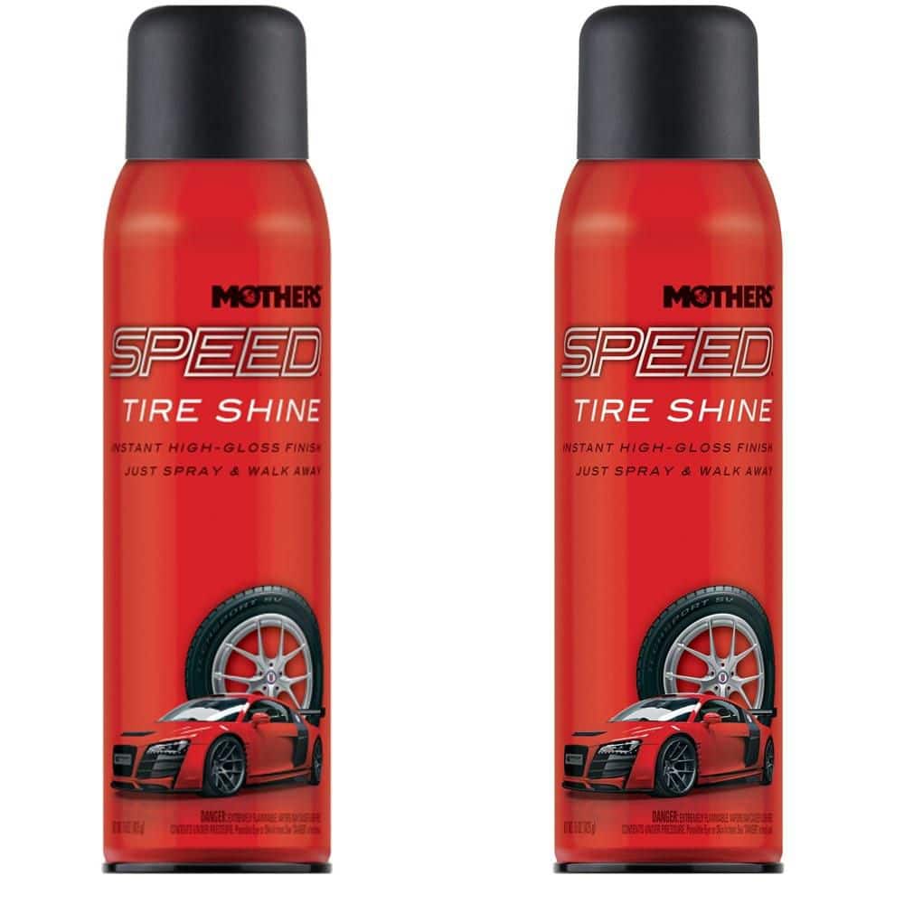 MOTHERS 15 oz. Speed Tire Shine Aerosol Spray (2-Pack) 169152