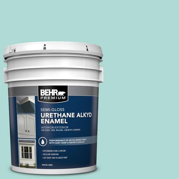 5 gal. #M450-3 Wave Top Urethane Alkyd Semi-Gloss Enamel Interior/Exterior Paint