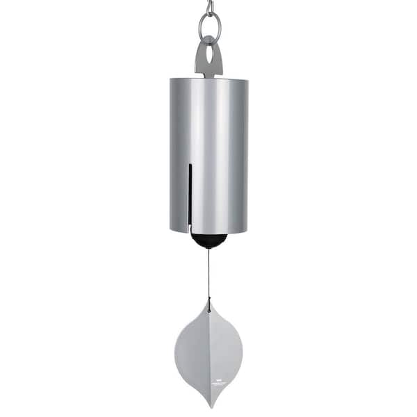WOODSTOCK CHIMES Signature Collection, Heroic Windbell, Large, 40 in. Harbor Gray Wind Bell