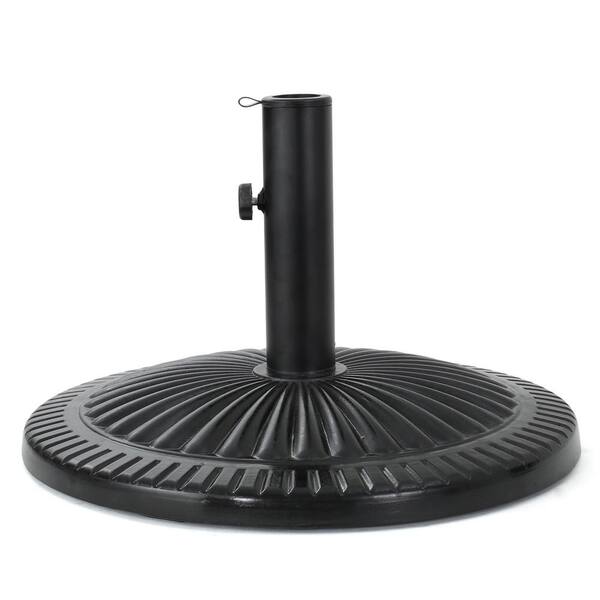 Unbranded Outdoor Round Patio Umbrella Base in Black, Market Heavy-Duty Umbrella Stand Base for Patio, Outdoor, Deck, Garden