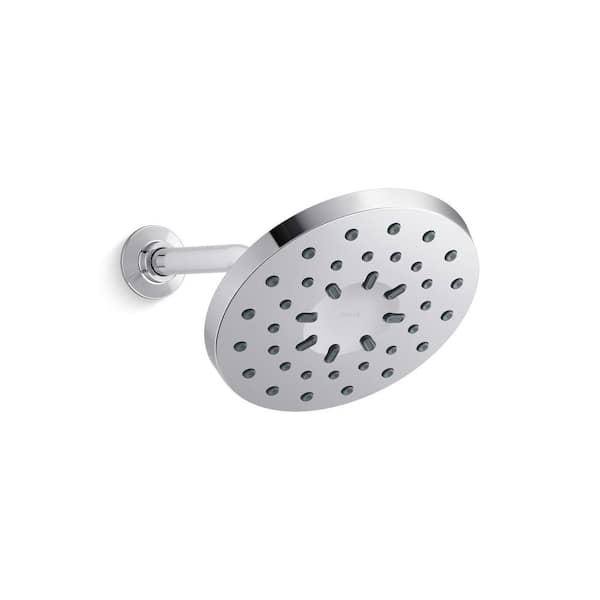 Viron 1-Spray Pattern 8 in. Wall Mount Fixed Shower Head in Polished Chrome