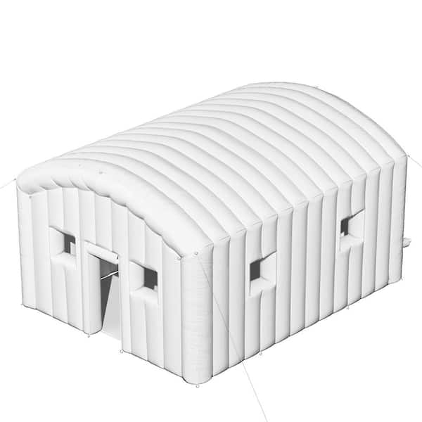 16 ft. x 20 ft. Large Arched Inflatable Party Tent, Ideal for Various Festival and Backyard Gatherings, White