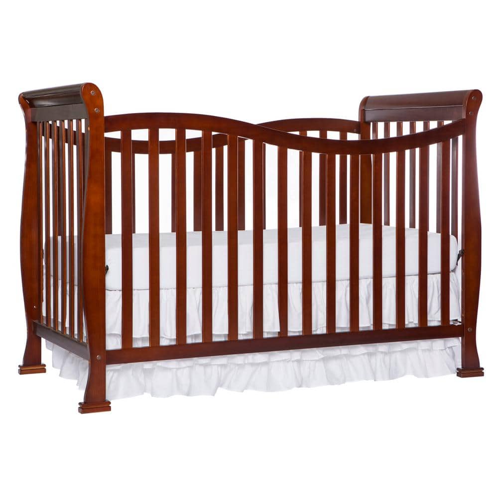 Espresso Pinewood 7-in-1 Convertible Crib with Greenguard Certification