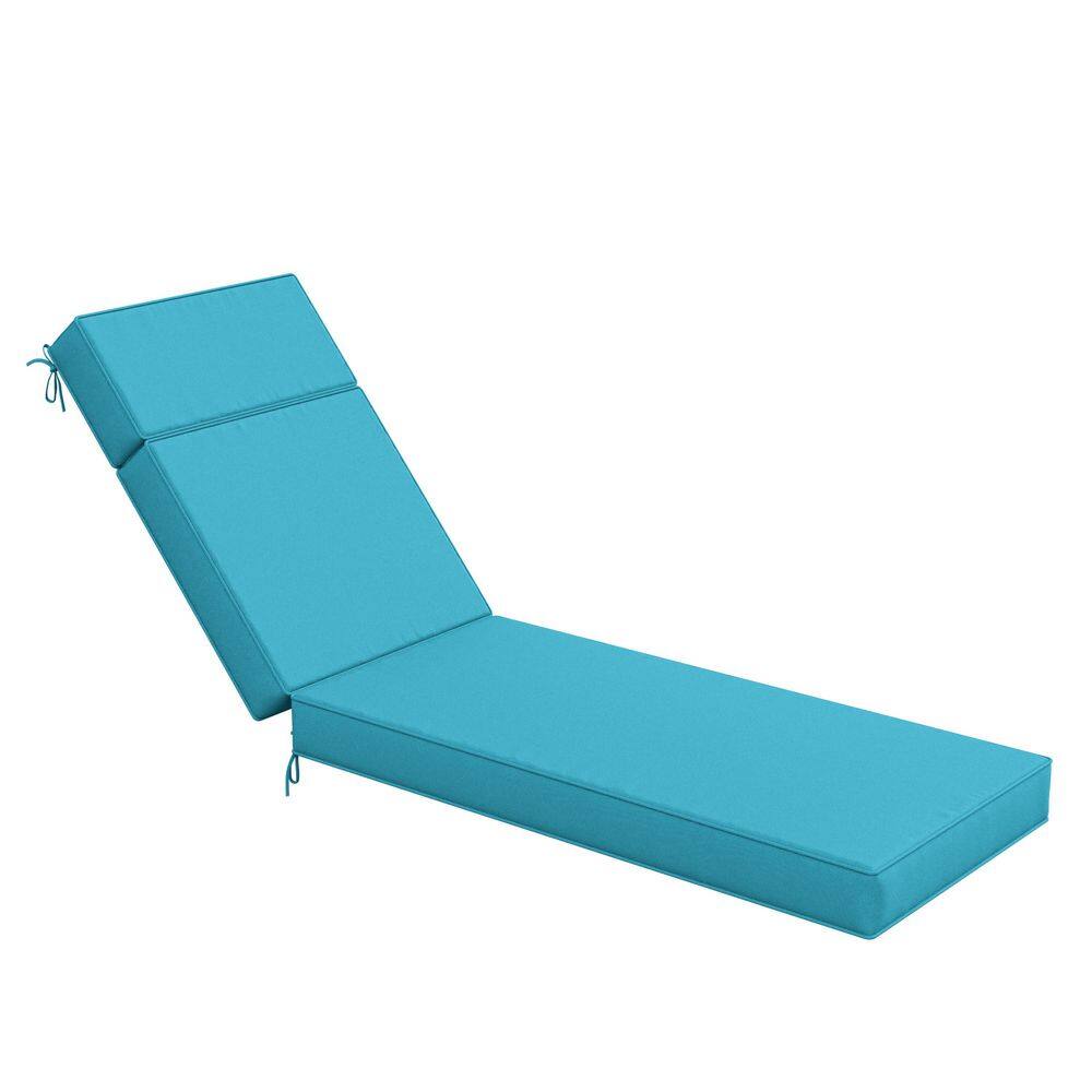 71 in. x 21 in. x 4 in. Premium Waterproof Chaise Lounge Cushion, All-Weather Replacement for Outdoor Chairs Lake Blue price history on PriceWatchPro