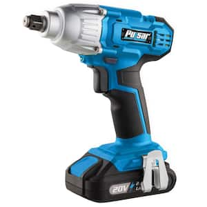 20-Volt Lithium-Ion Cordless 1/2 in. Impact Wrench with LED Spotlight, One 2 Ah Battery, and 1-Hour Charger