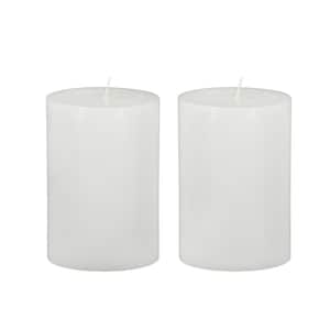 White Unscented Soy Single Wick Candle 2-Pack