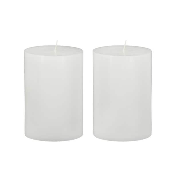 White Unscented Soy Single Wick Candle 2-Pack