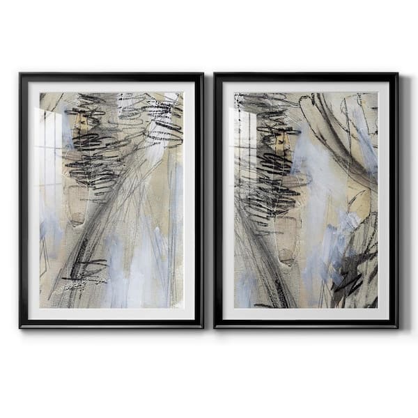 Wexford Home Masked Notes V by Wexford Homes 2 Pieces Framed Abstract Paper Art Print 26.5 in. x 36.5 in.