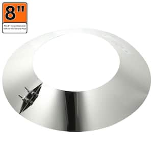 8 in. x 1 in. Storm Collar for Double Wall Chimney Pipe