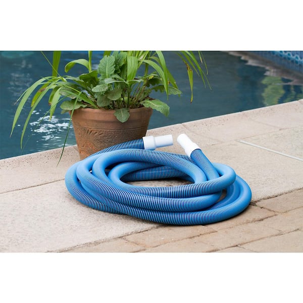 Poolmaster 1-1/2 in. x 30 ft. Heavy Duty In-Ground Pool Vacuum Hose with Swivel Cuff 33430