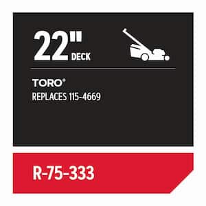Replacement Belt 3/8 in. x 33 in. for 22 in. Deck Walk-behind Mowers, Fits Toro (R-75-333)