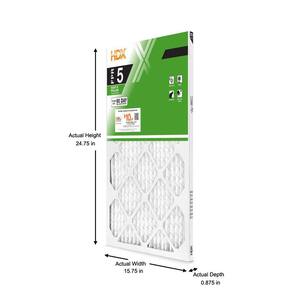 16 in. x 25 in. x 1 in. Standard Pleated Air Filter FPR 5