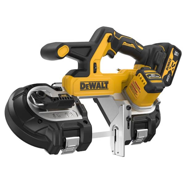 20-Volt MAX Lithium-Ion Cordless Band Saw Kit with Battery 5Ah, Charger and Contractor Bag